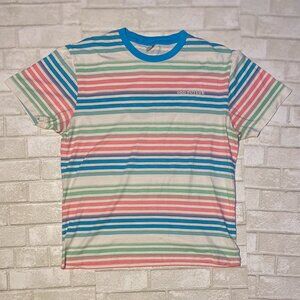 Odd Future Pink, Blue, and Mint Striped T-Shirt